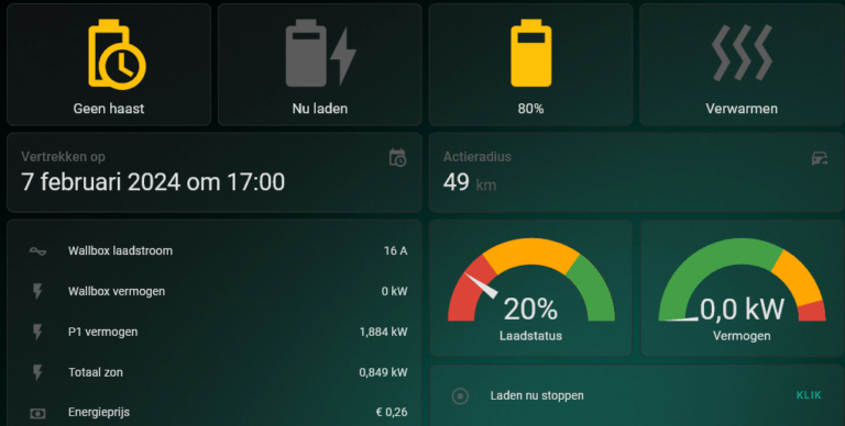 Dynamisch contract zonder thuisbatterij